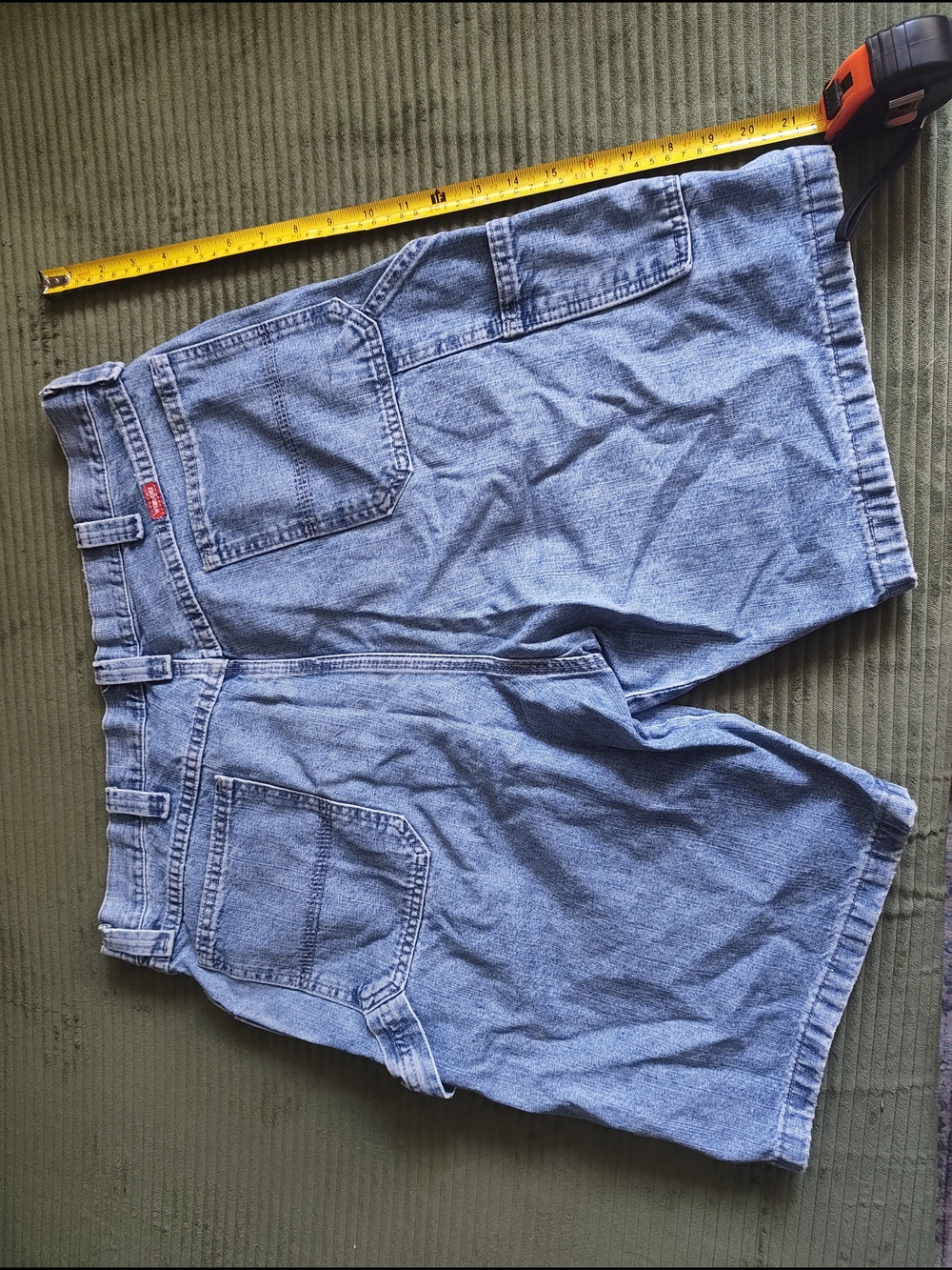 Wrangler Light Blue Denim Carpenter Shorts
